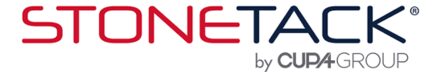 A red, white and blue logo for the internet company onetime.