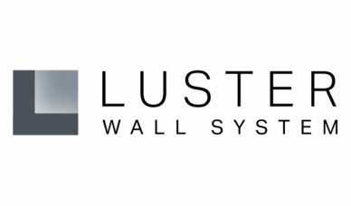 Logo for Luster Wall Systems with a minimalist design.