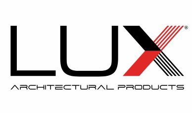 Logo with 'LUX' and 'Architectural Products' text.